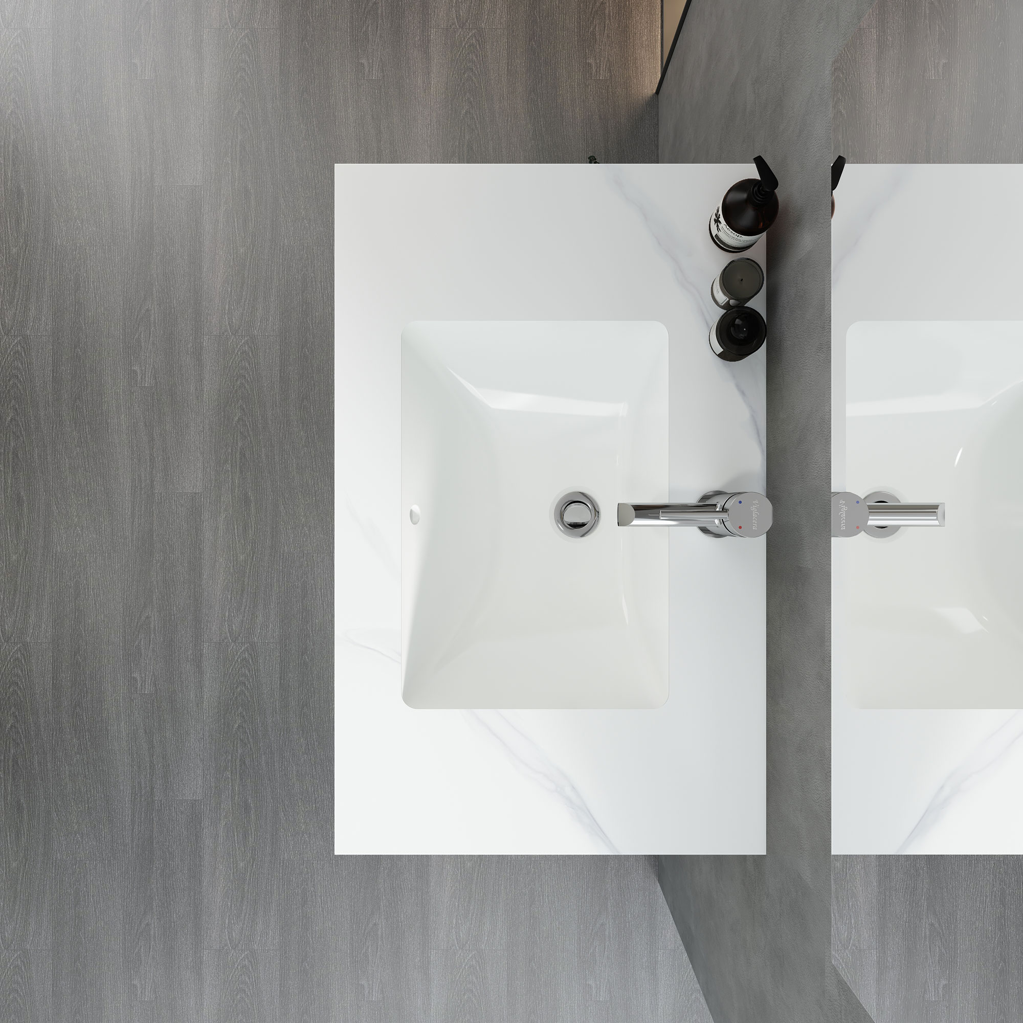 Chậu bàn đá 2 tầng UA2-9GP01