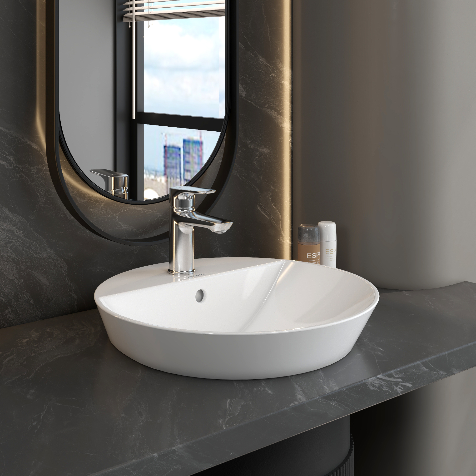 Chậu bán dương bàn V26