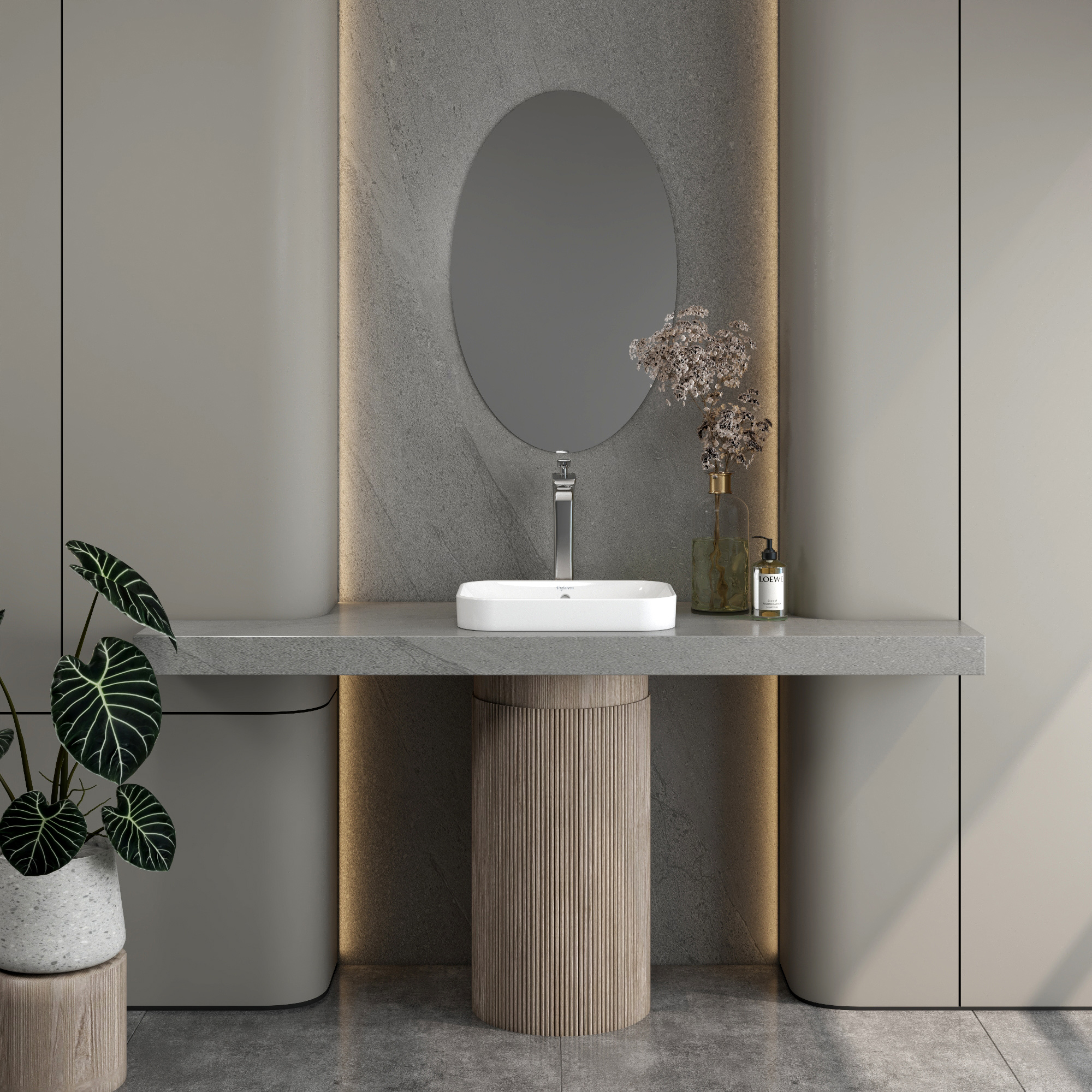 Chậu bán dương bàn V27
