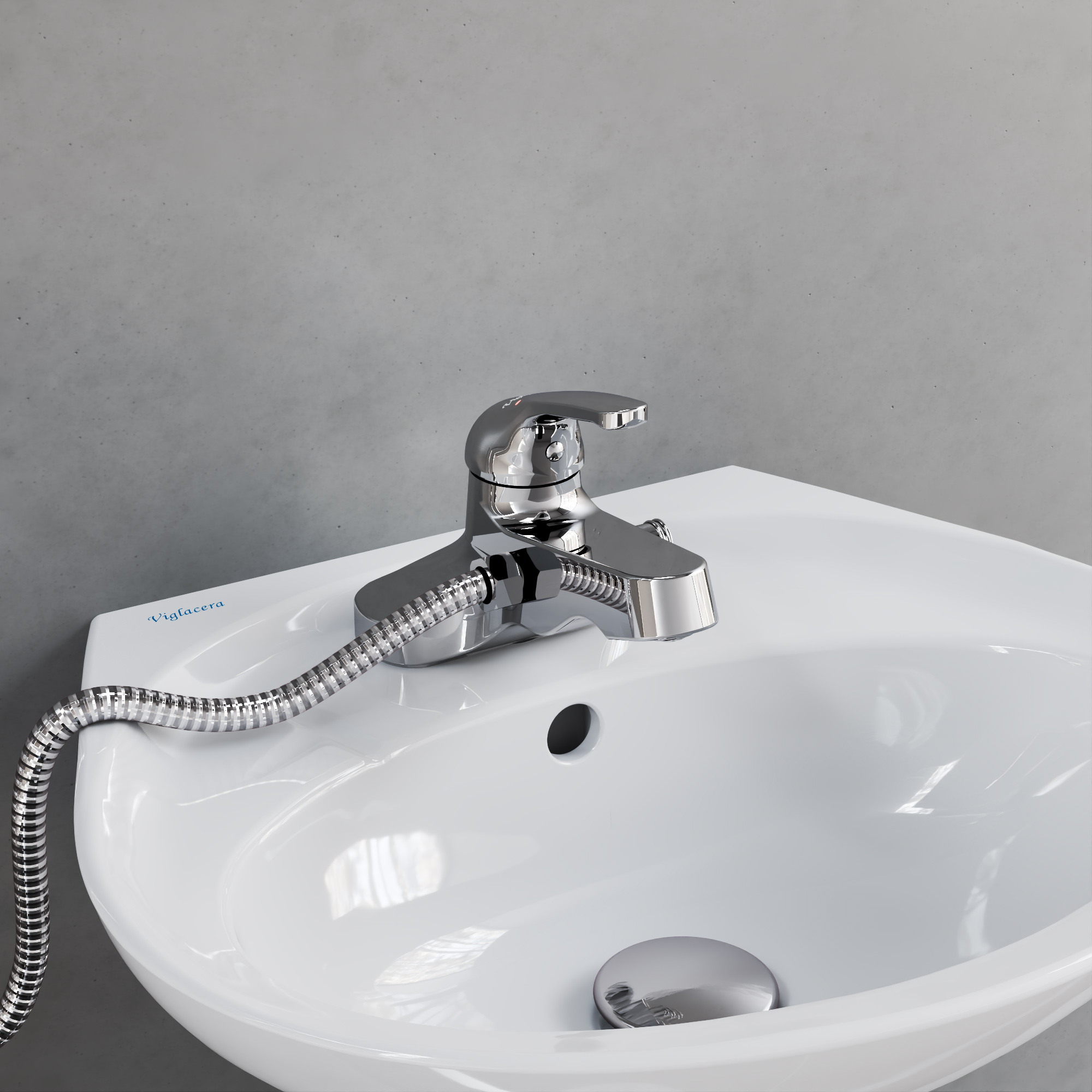 Vòi chậu ba lỗ liền sen VG326