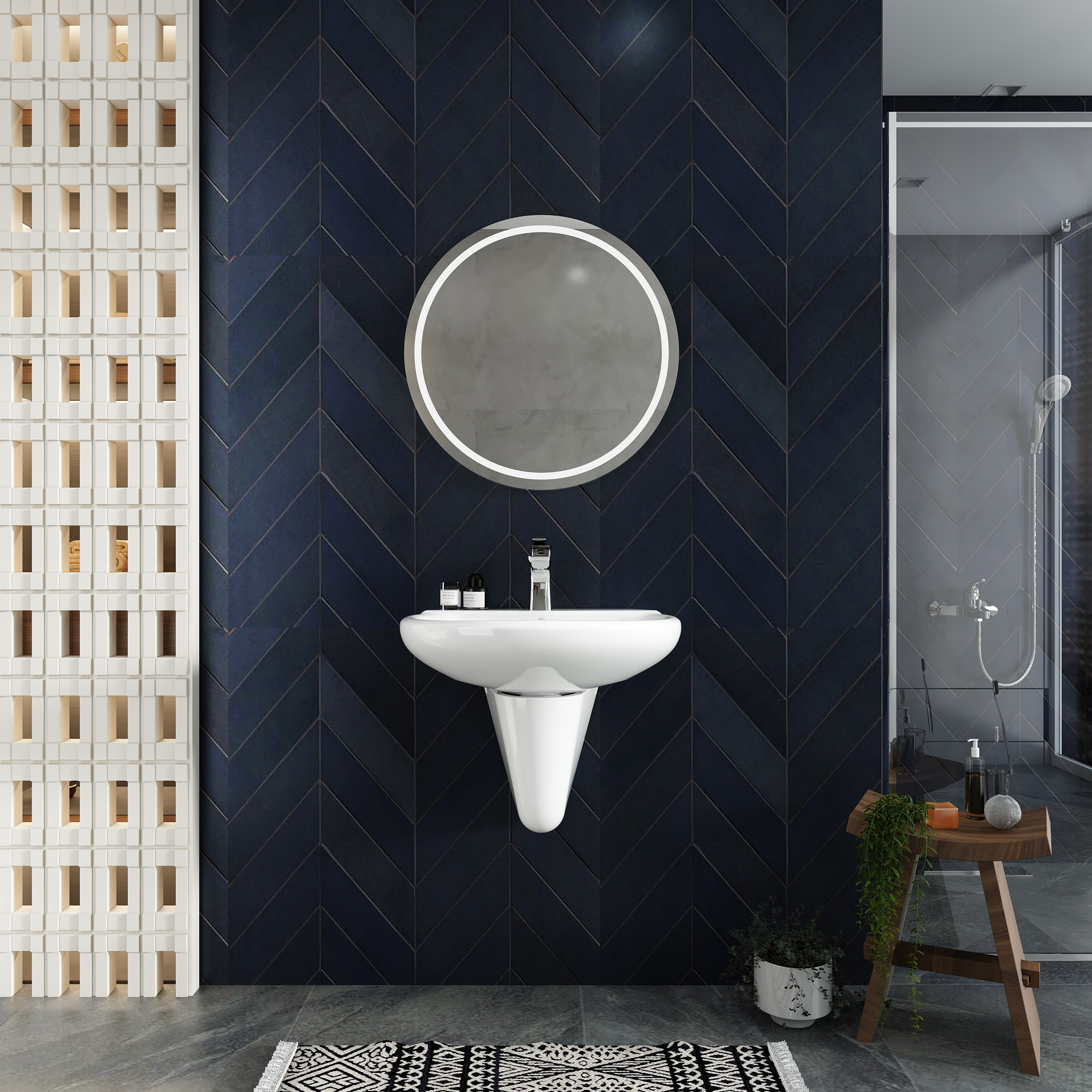 Chậu chân treo tường VI5