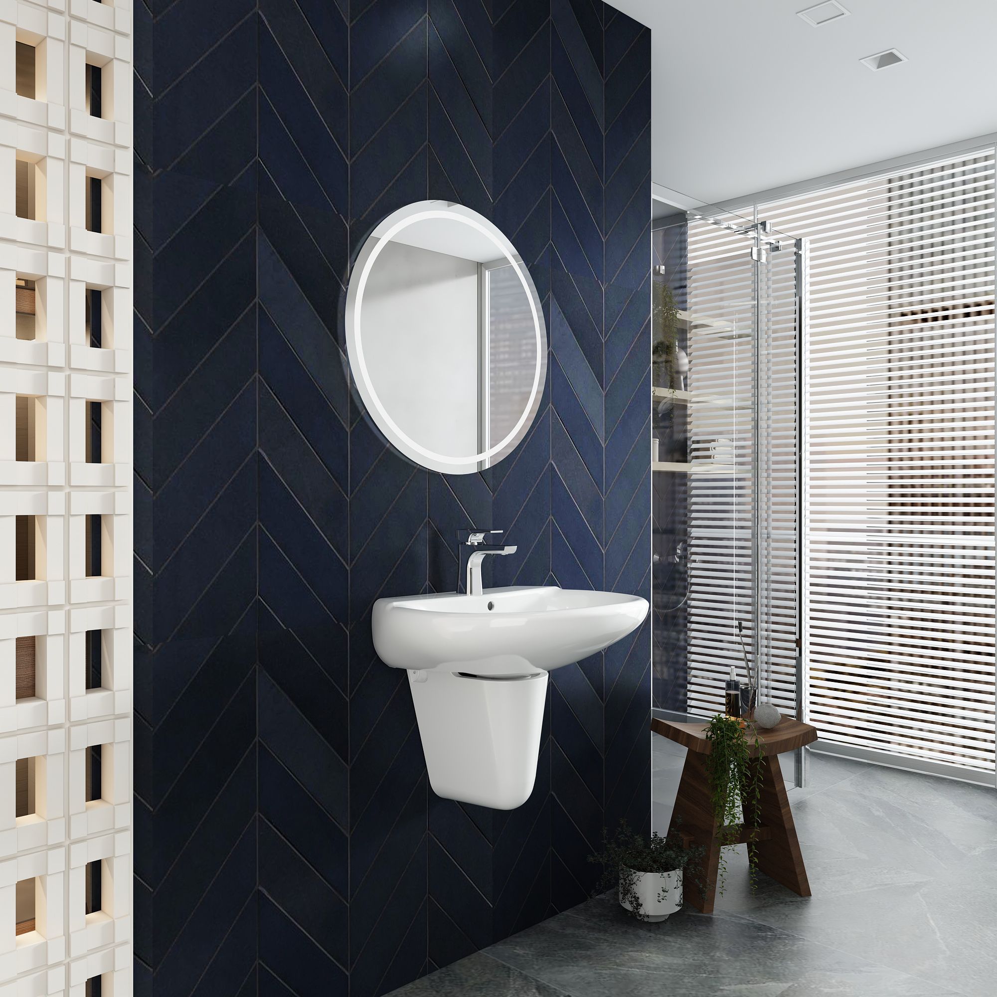 Chậu chân treo tường VI5