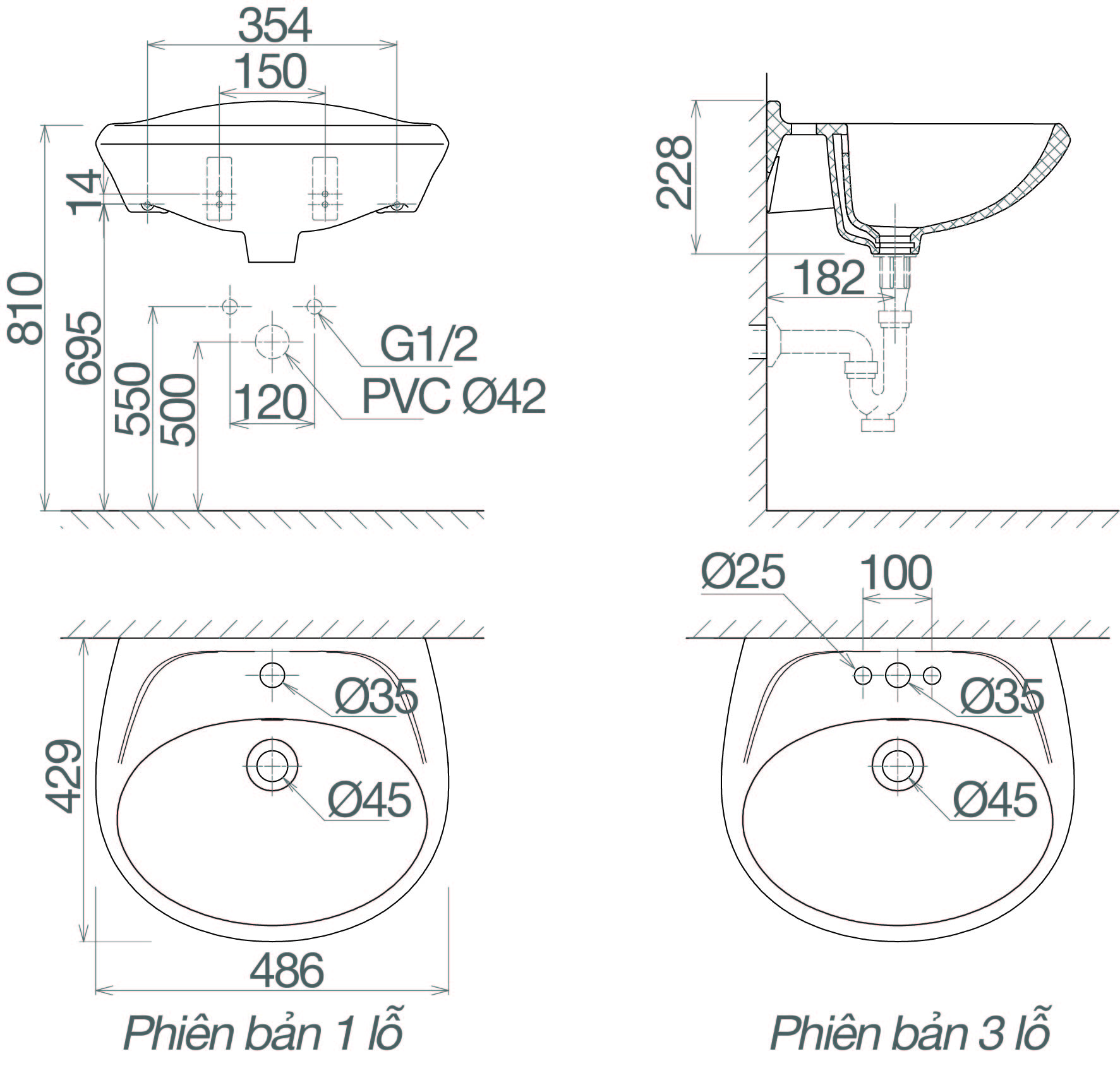 Chậu treo tường VTL3