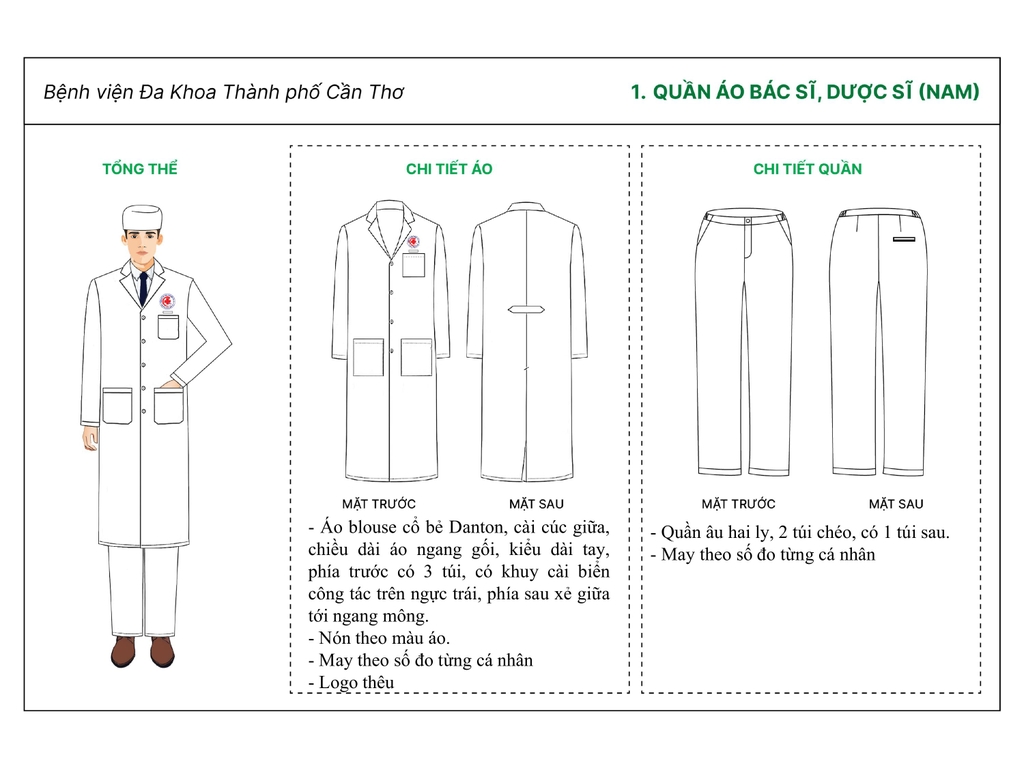 Thiết Kế Đồng Phục BVĐK TP Cần Thơ