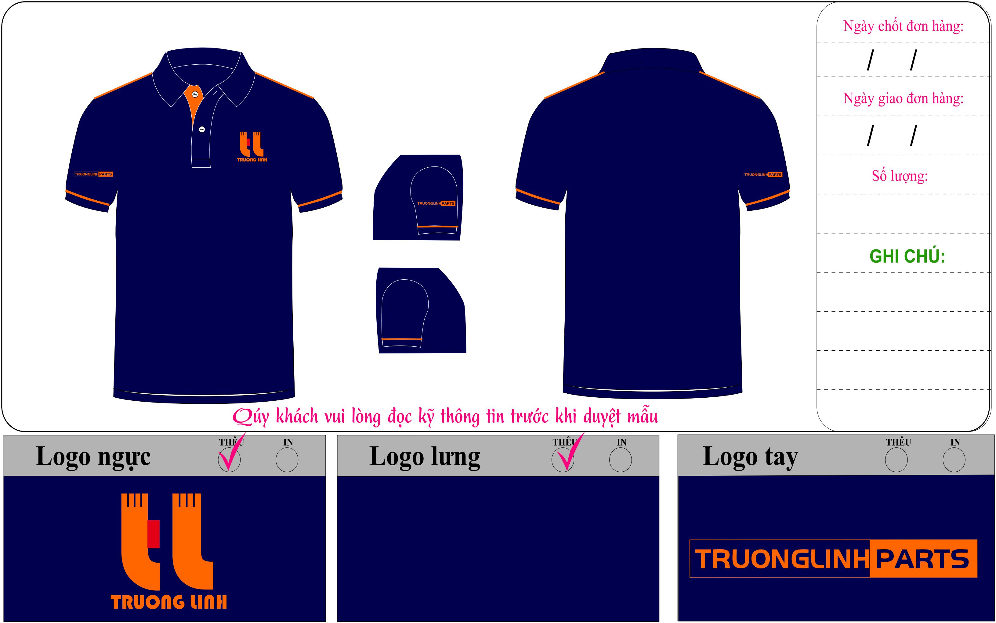 Áo Thun Đồng Phục Công Ty Cổ Phần Phụ Tùng Trường Linh