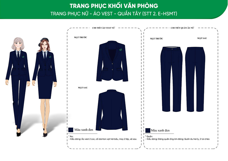 Mẫu áo đồng phục văn phòng Nữ