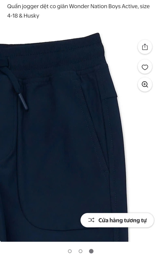 Q122 Quần jogger bé trai Wonder nation