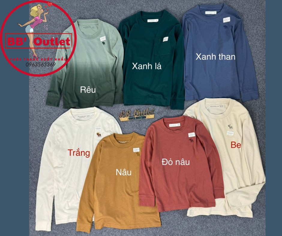 A108a Áo cotton tay dài Aber