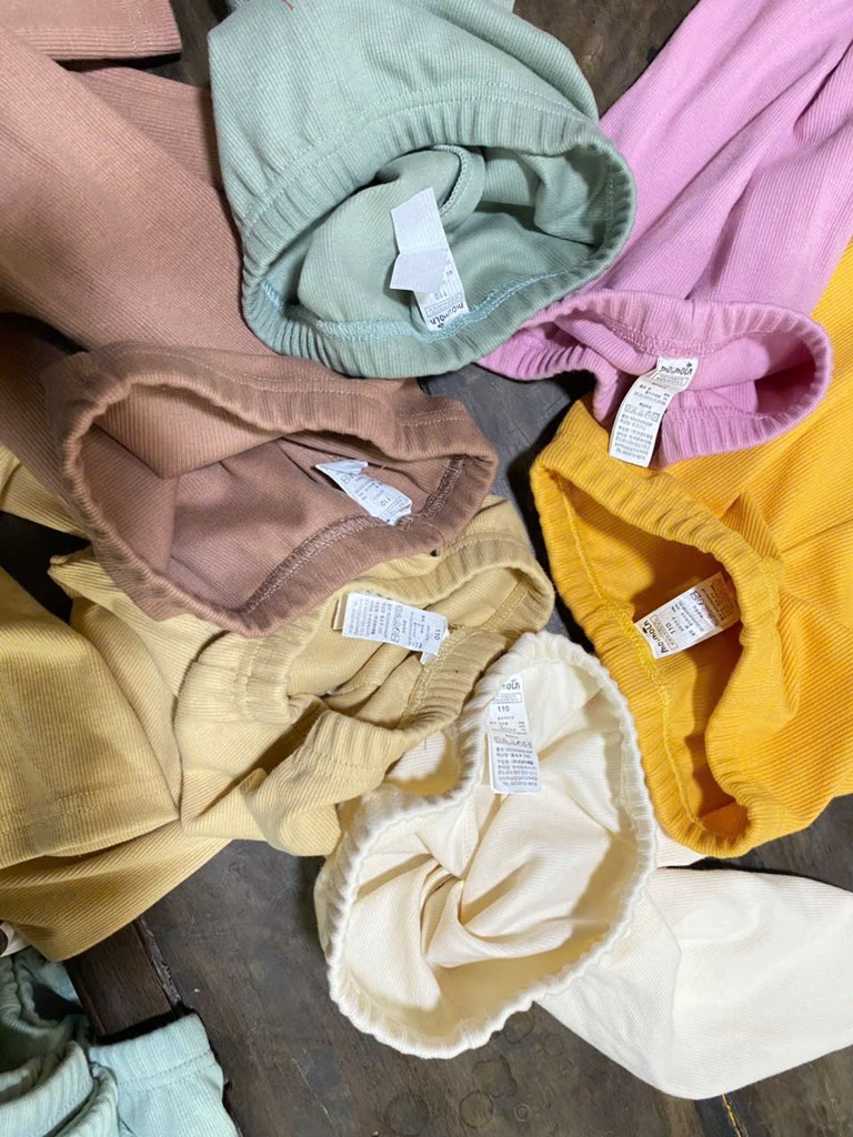 Q136 Quần legging tăm Hàn set 5c