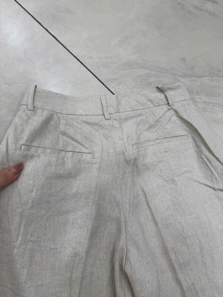 QE13 Quần linen baggy