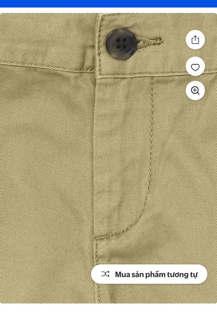 QB01 Quần short ka ki trẻ em Place