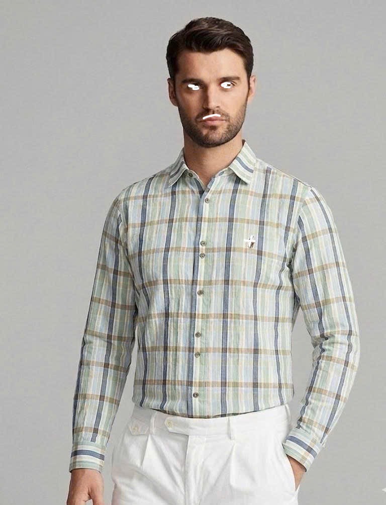 AA08 Áo sơ mi nam vải linen