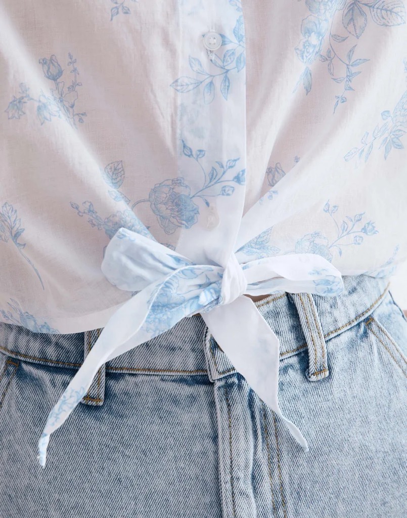 A117 Áo sơ mi thô boi croptop GJ