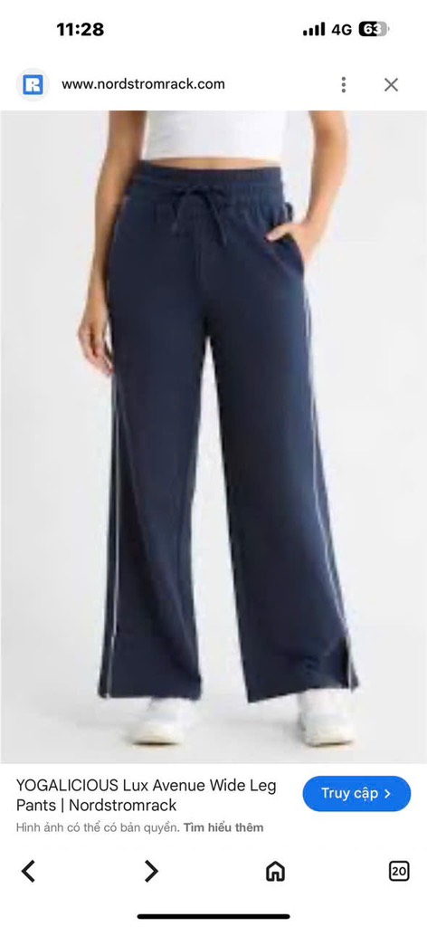 Q125 Quần suông nữ 90 degree