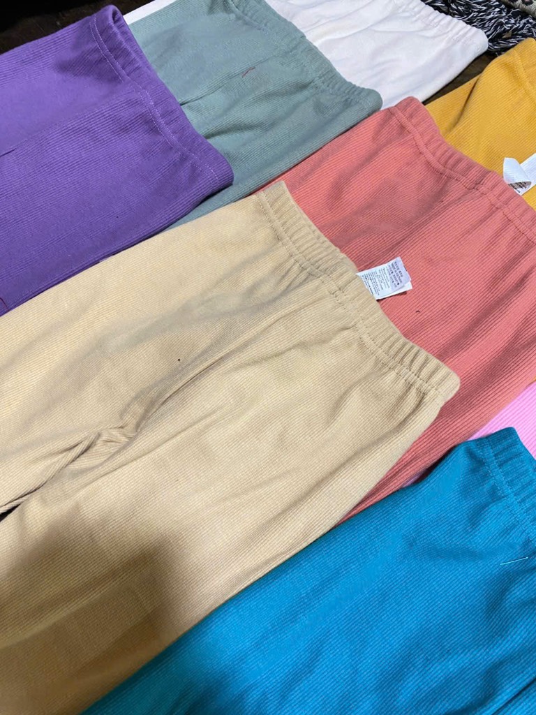 Q136 Quần legging tăm Hàn set 5c