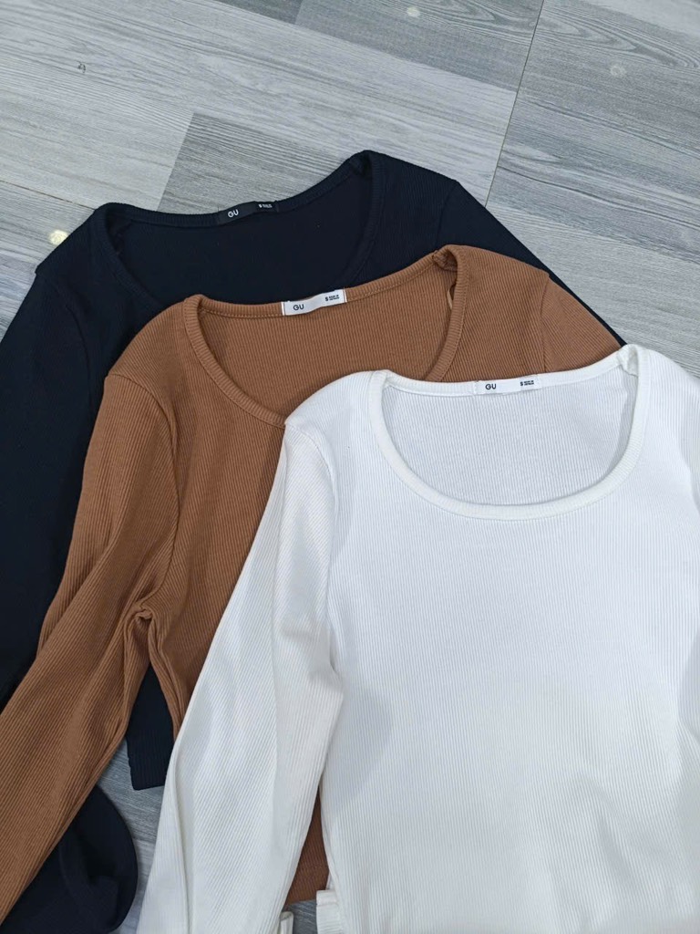 AE33 Áo thun tăm croptop