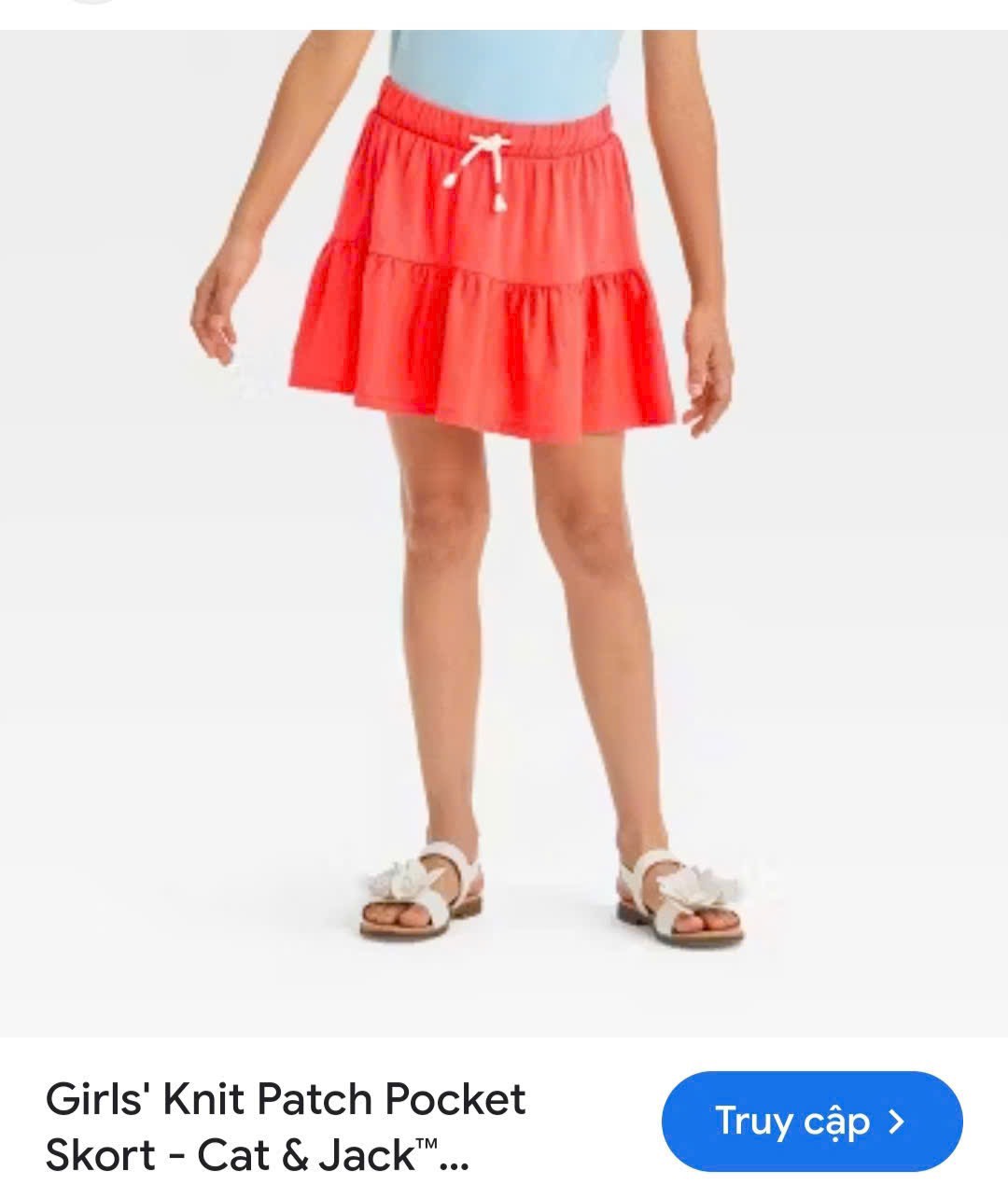 V05 Chân váy cotton có quần