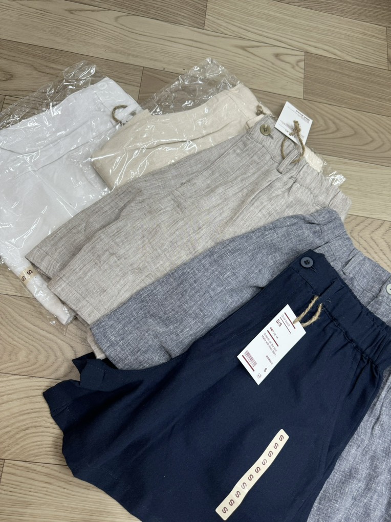 QE22 Quần short nữ linen