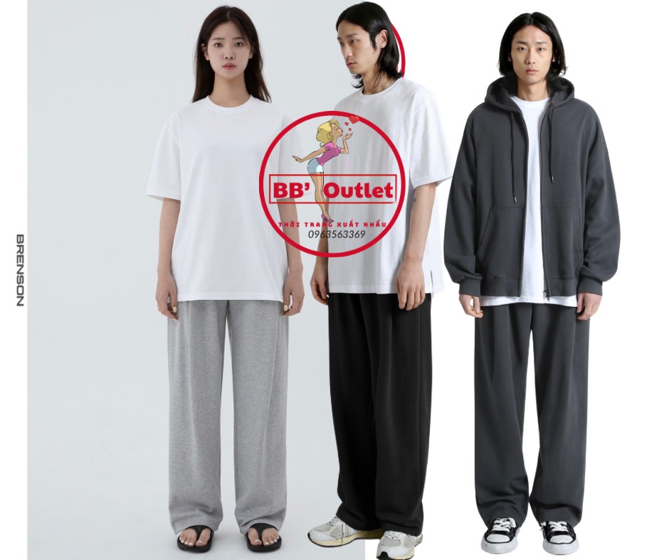 Q114 Quần nỉ ống rộng Brenson