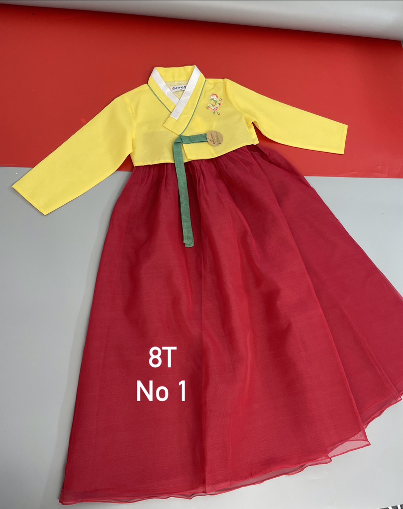 Bộ Hanbok bé gái 8t