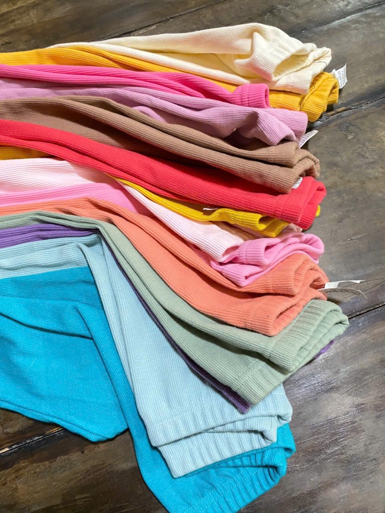 Q136 Quần legging tăm Hàn set 5c
