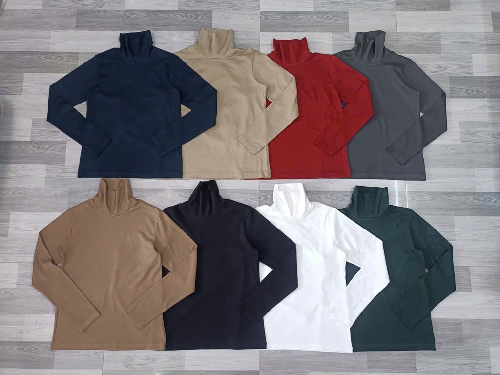 AE35 Áo cotton cổ lọ