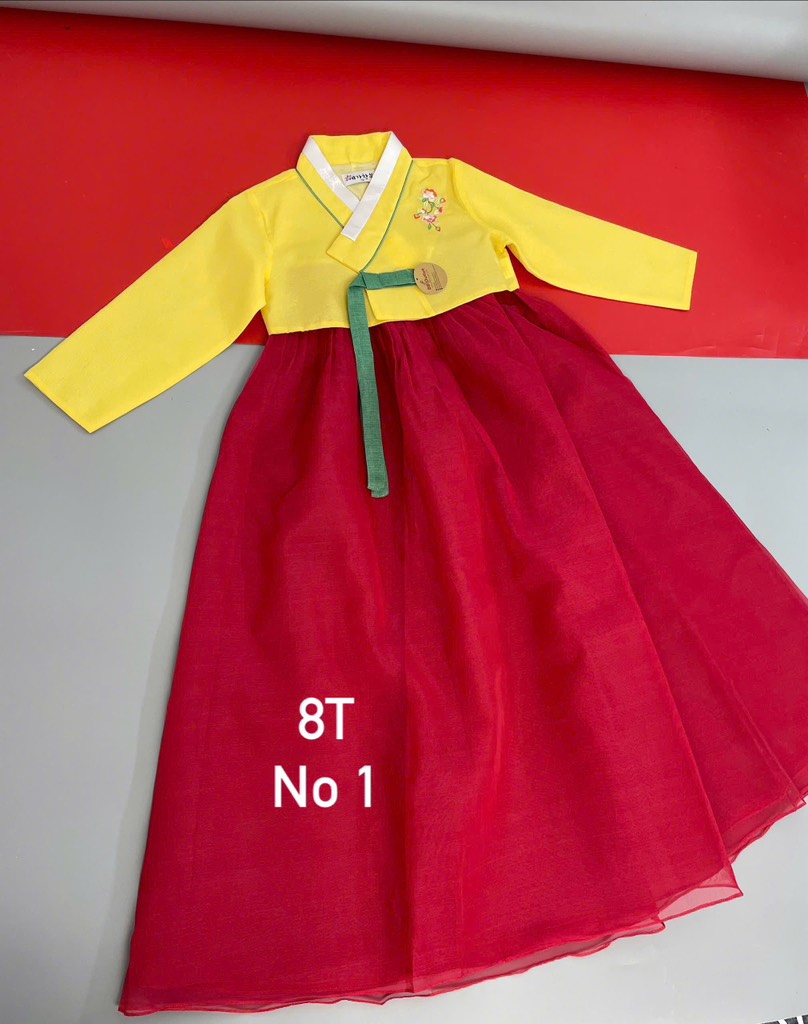 Bộ Hanbok bé gái 8t