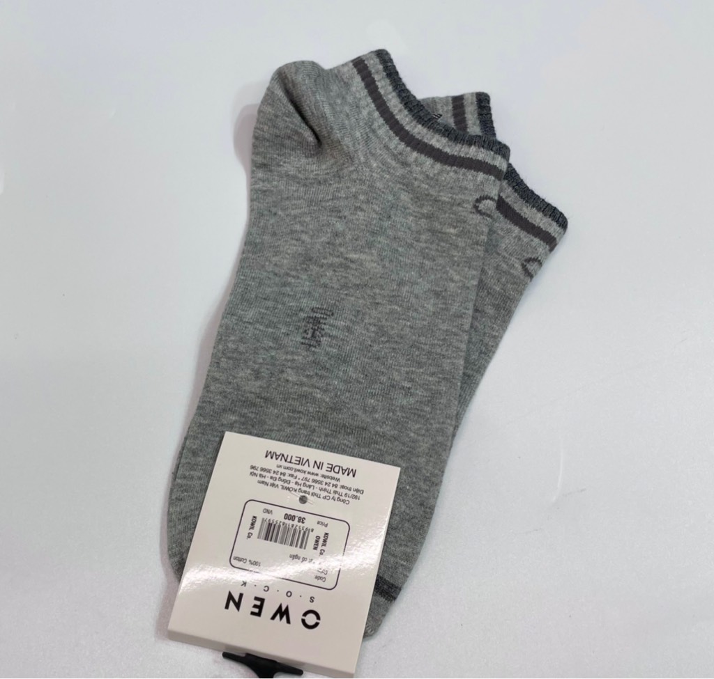 T24 Tất Owen cổ ngắn