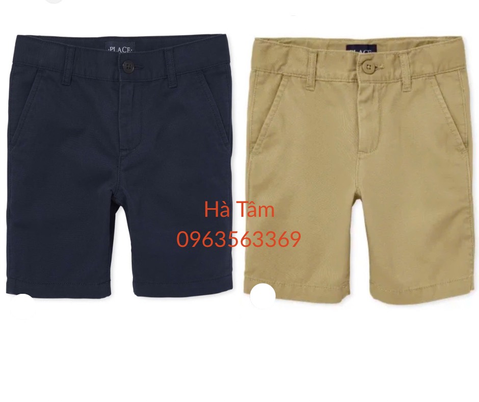 QB01 Quần short ka ki trẻ em Place