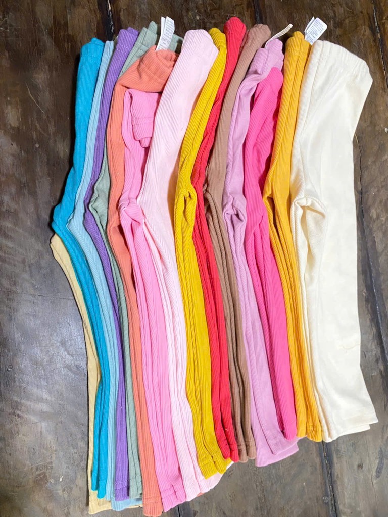 Q136 Quần legging tăm Hàn set 5c