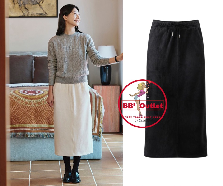 V19 Váy nhung Topten