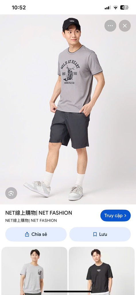 Q150 Quần short nam ka ki Net