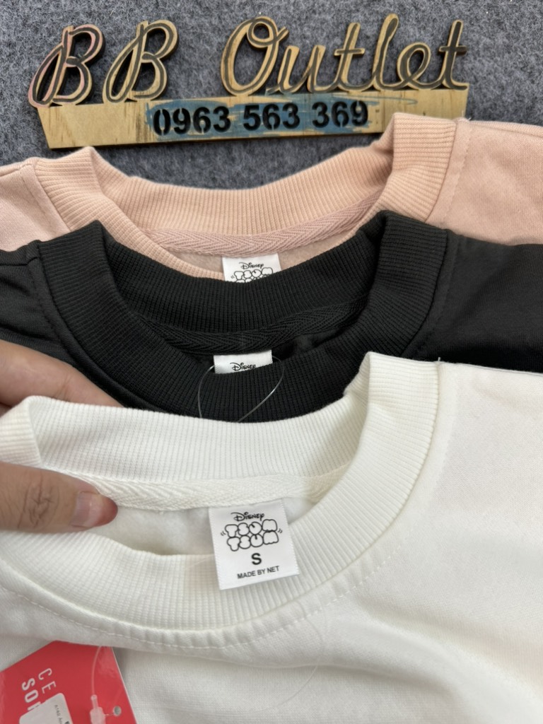 A162 Áo nỉ nữ cổ tròn Net