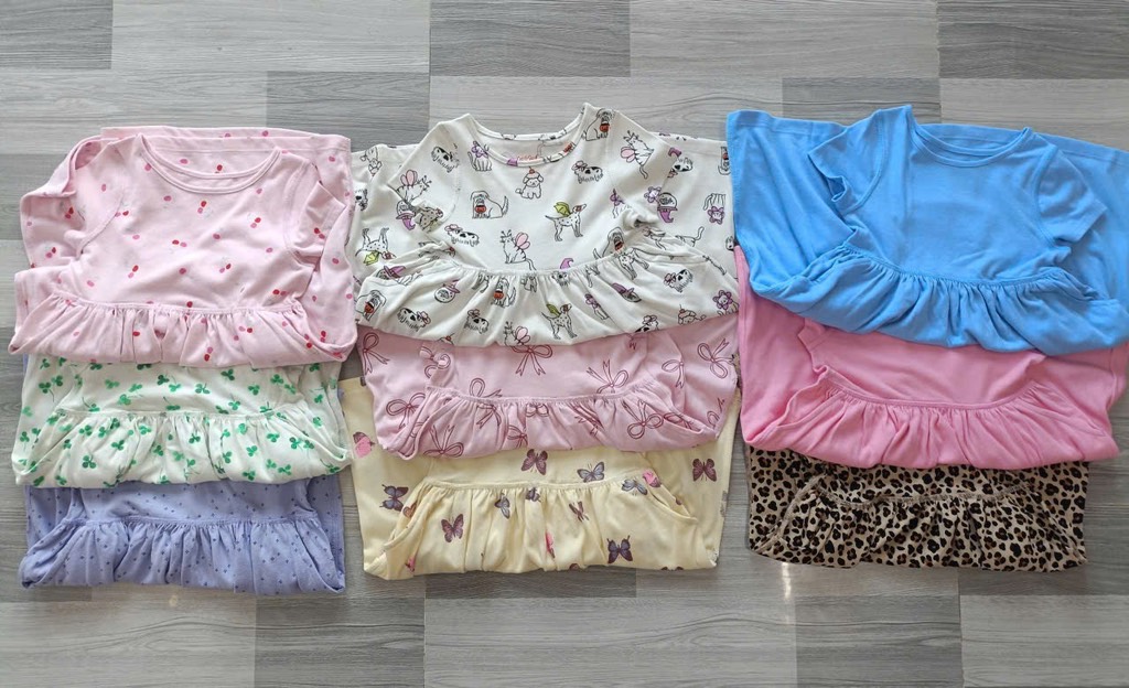 V24 Váy đầm cotton bé gái C&J