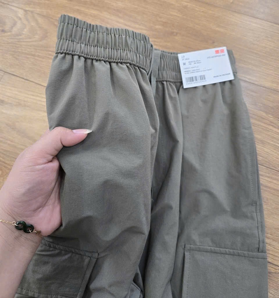 Q123 Quần gió túi hộp Uni