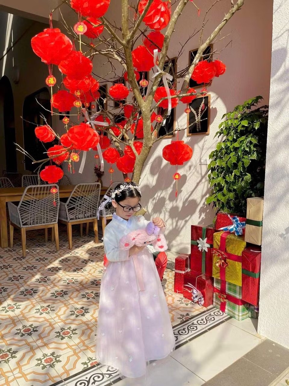 Bộ Hanbok bé gái 3T