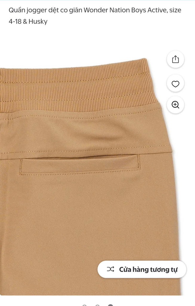 Q122 Quần jogger bé trai Wonder nation