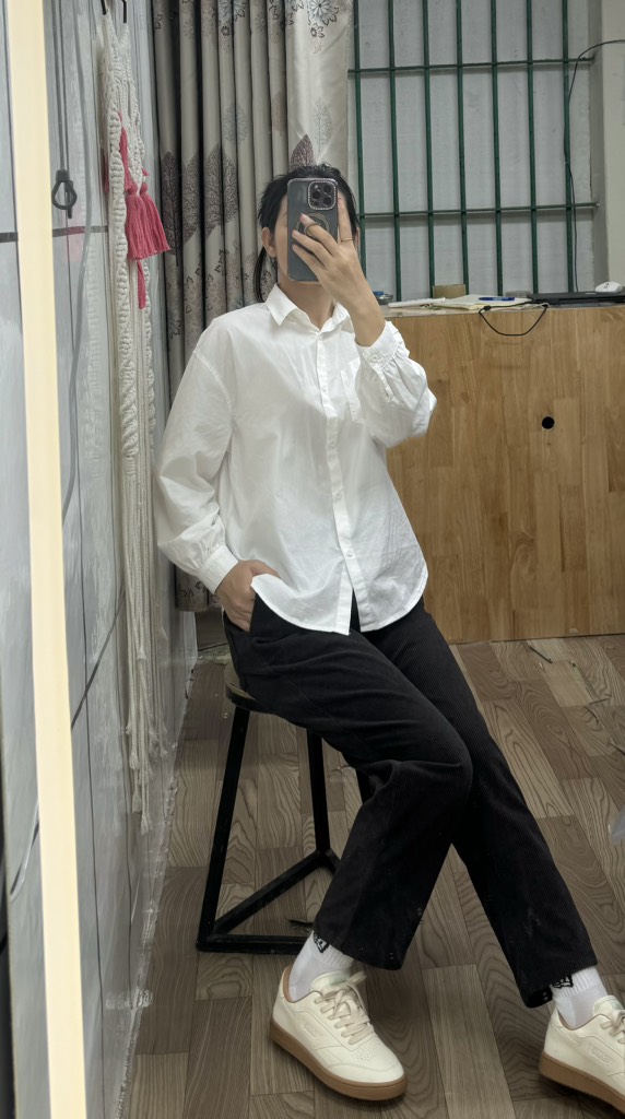 A57 Áo sơ mi cotton Gj