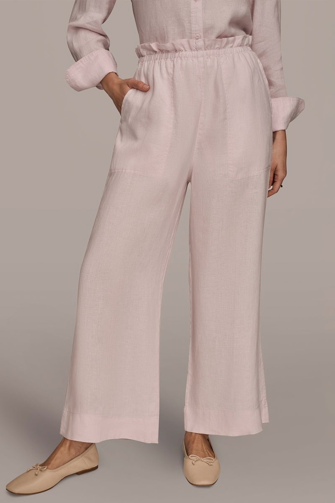 Q142 Quần suông linen Donna