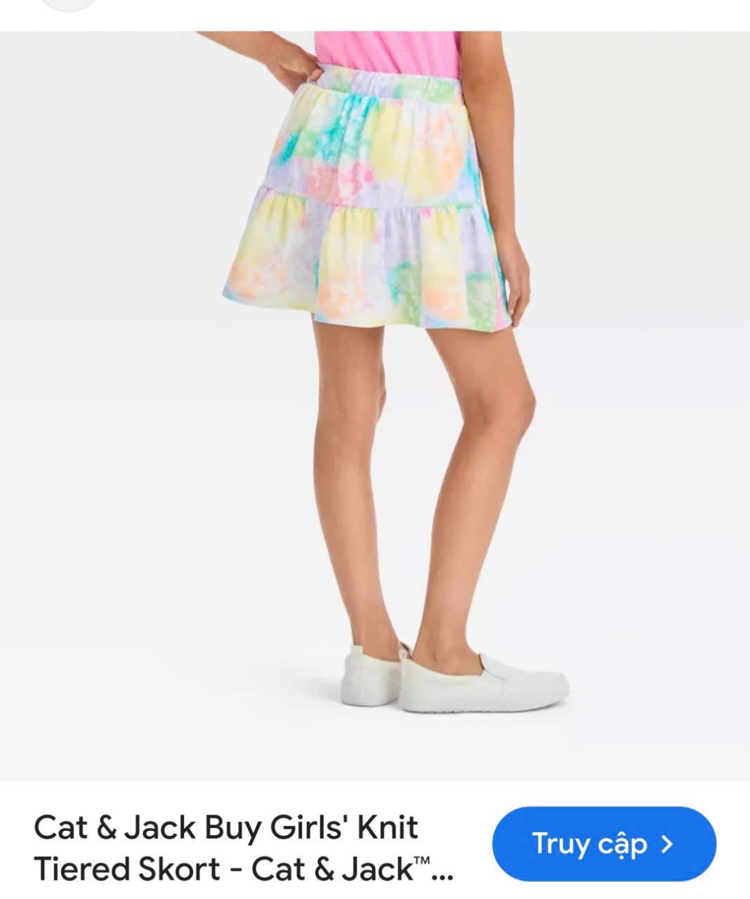 V05 Chân váy cotton có quần