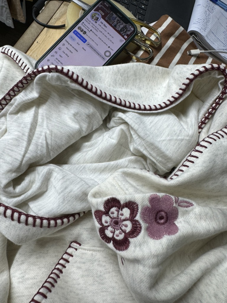 AE37 Áo nỉ charm croptop