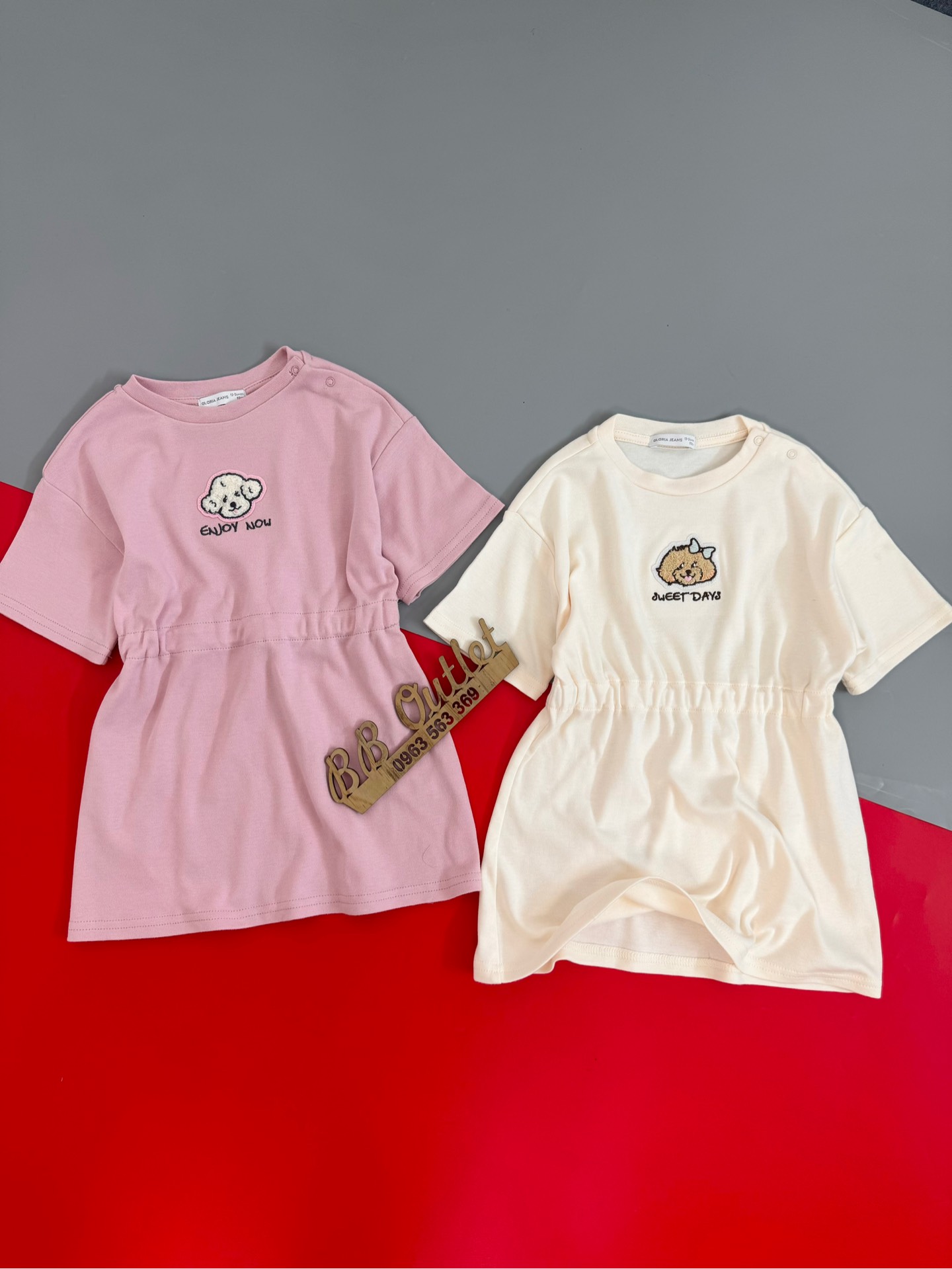 V09 Đầm cotton bé gái GJ