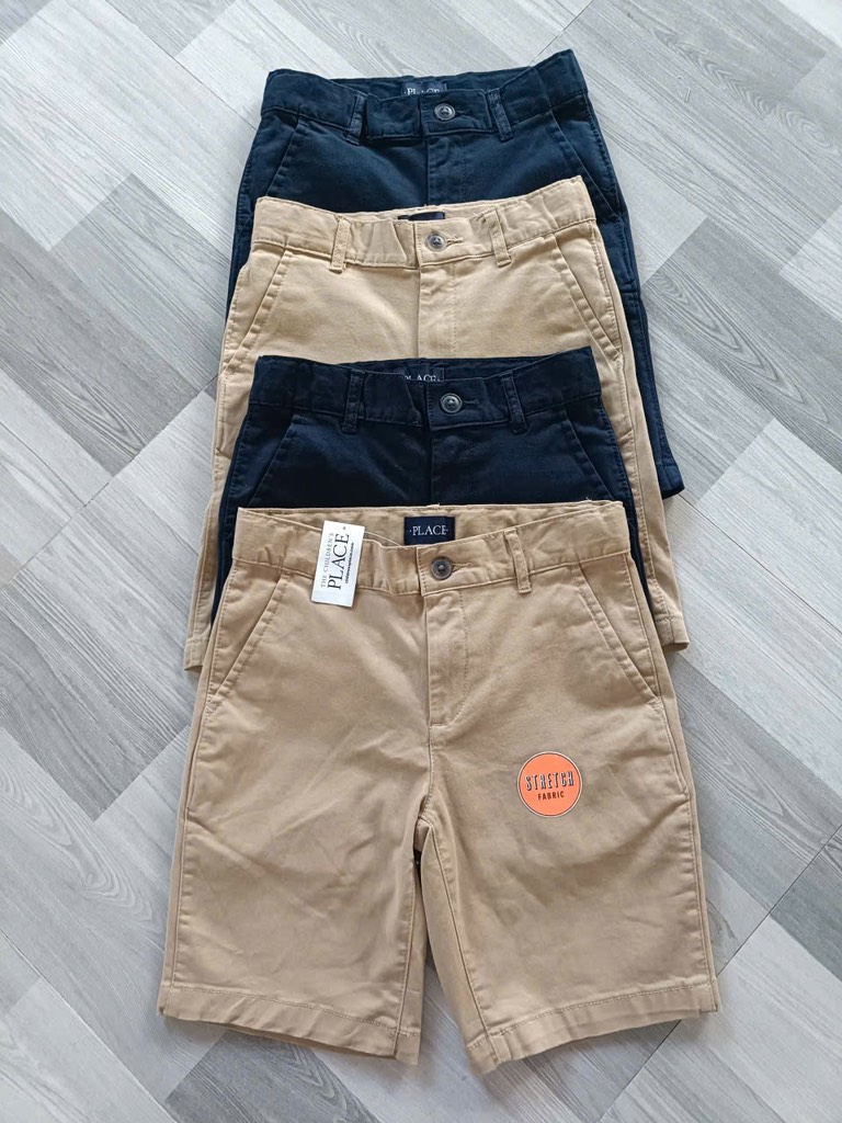 QB01 Quần short ka ki trẻ em Place