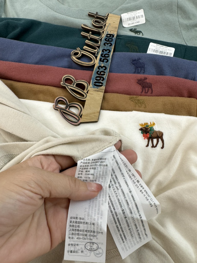 A108a Áo cotton tay dài Aber