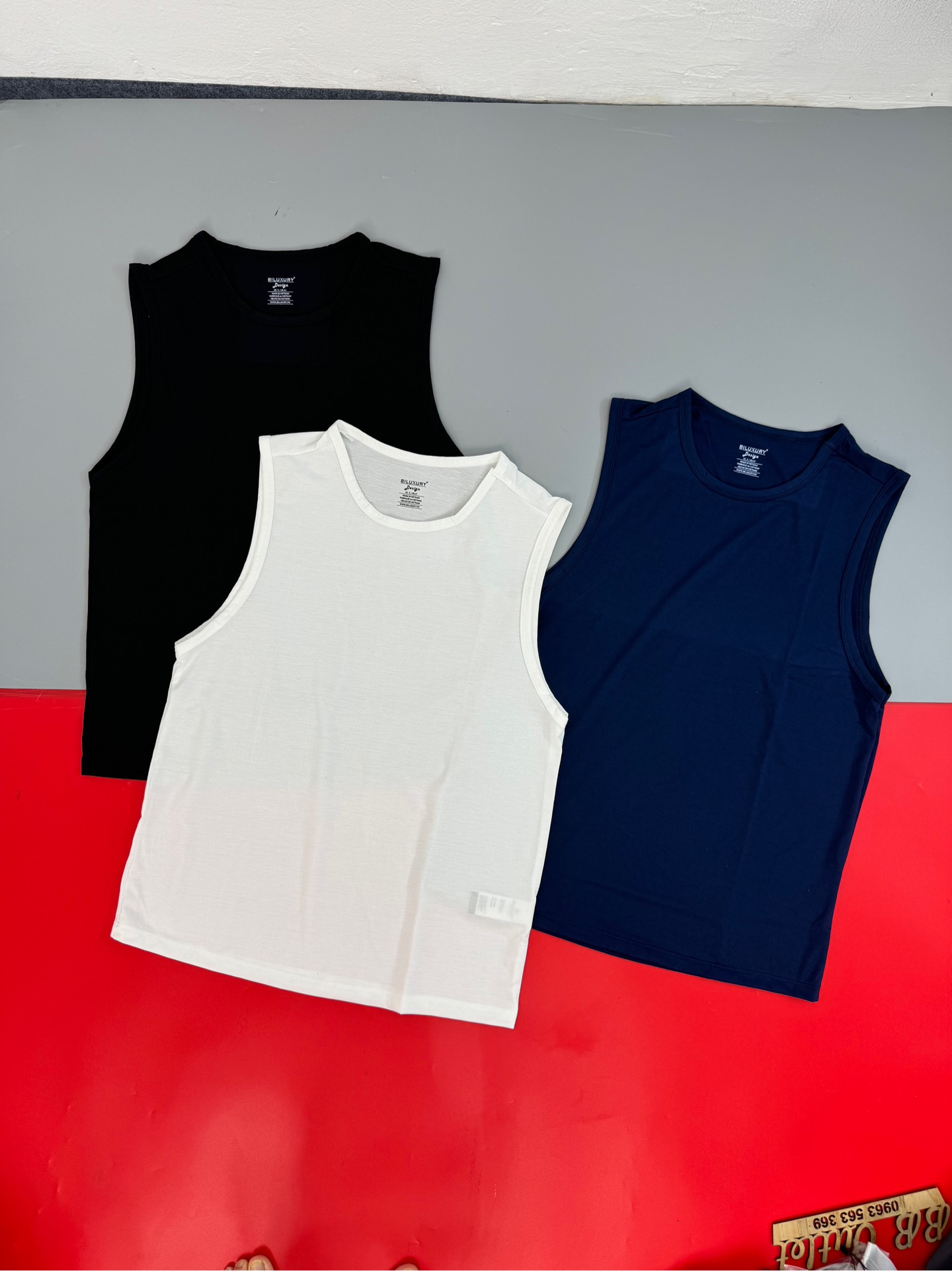 A50 Set 3 chiếc áo ba lỗ nam Bi