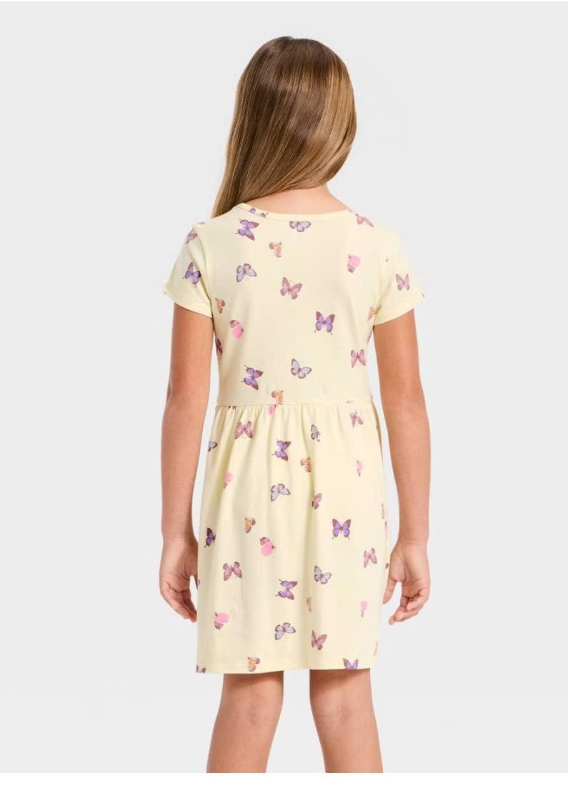 V24 Váy đầm cotton bé gái C&J