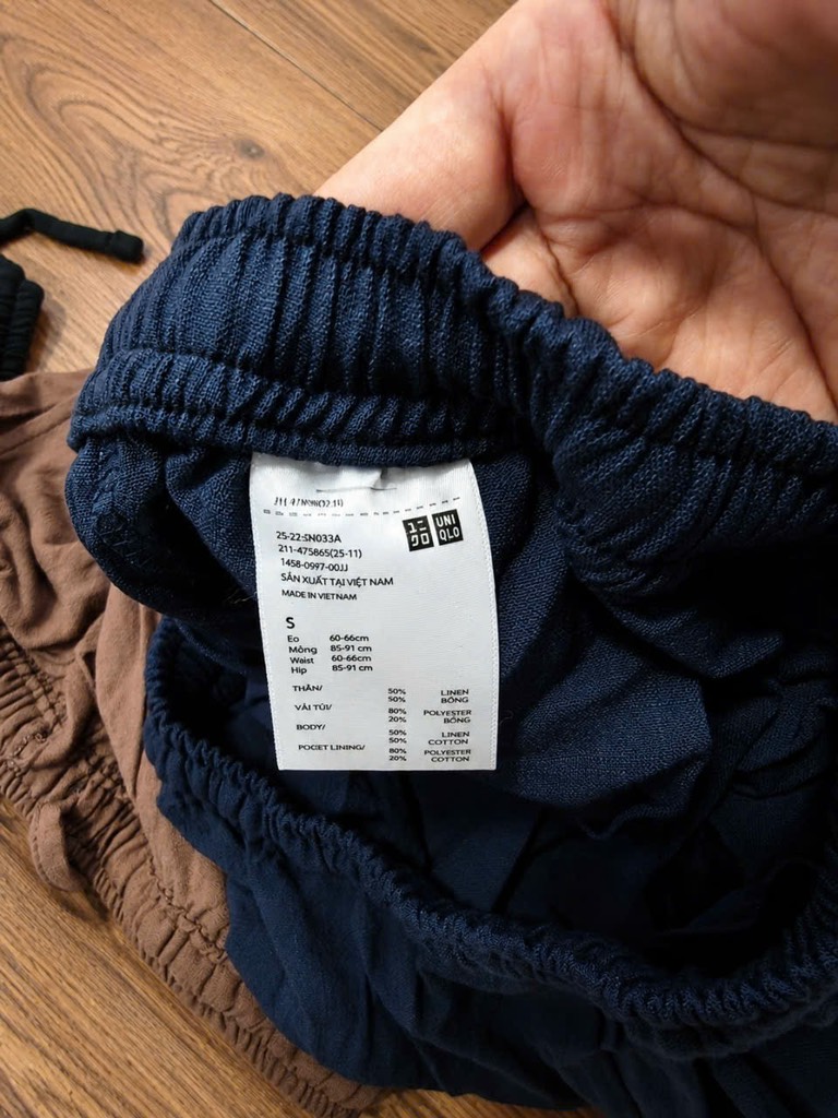 QE25 Quần đũi linen mềm mại