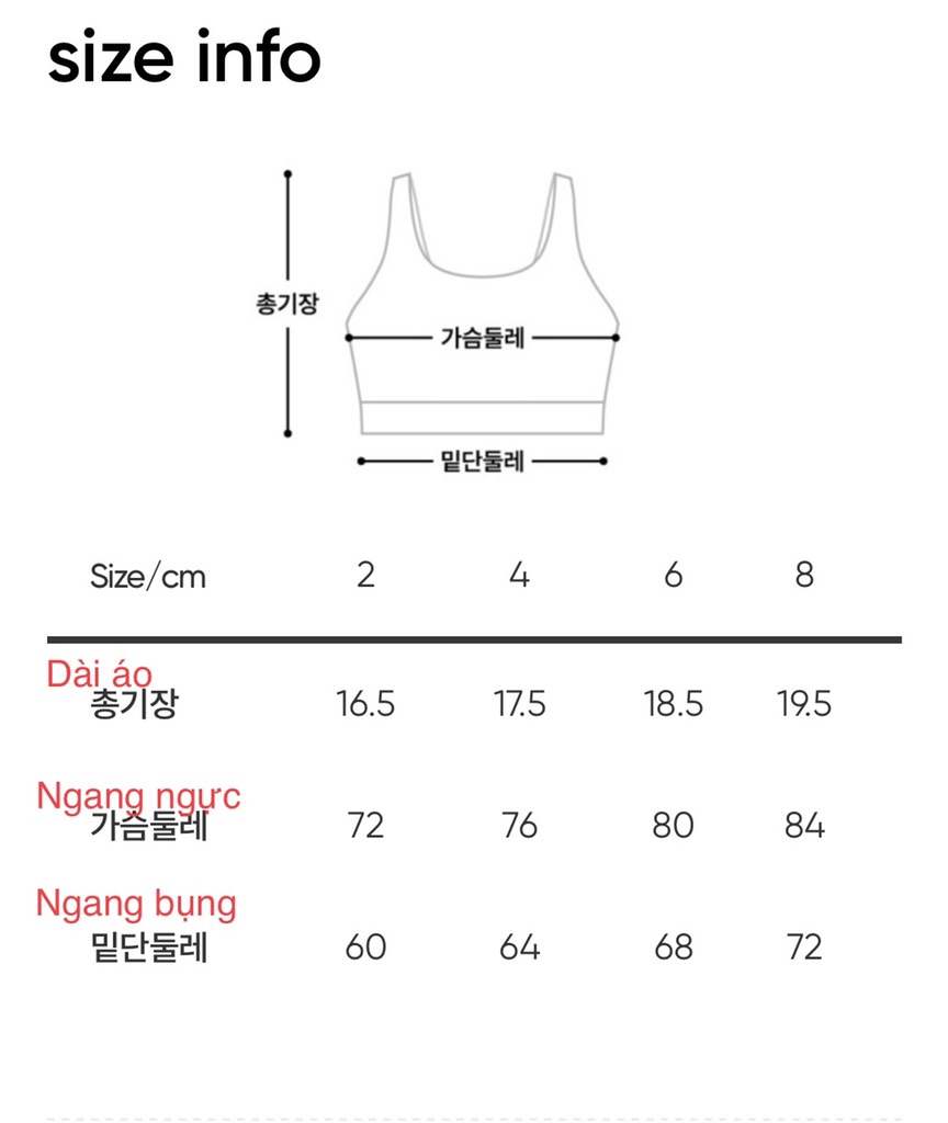 Áo bra tập chun gấu Andar