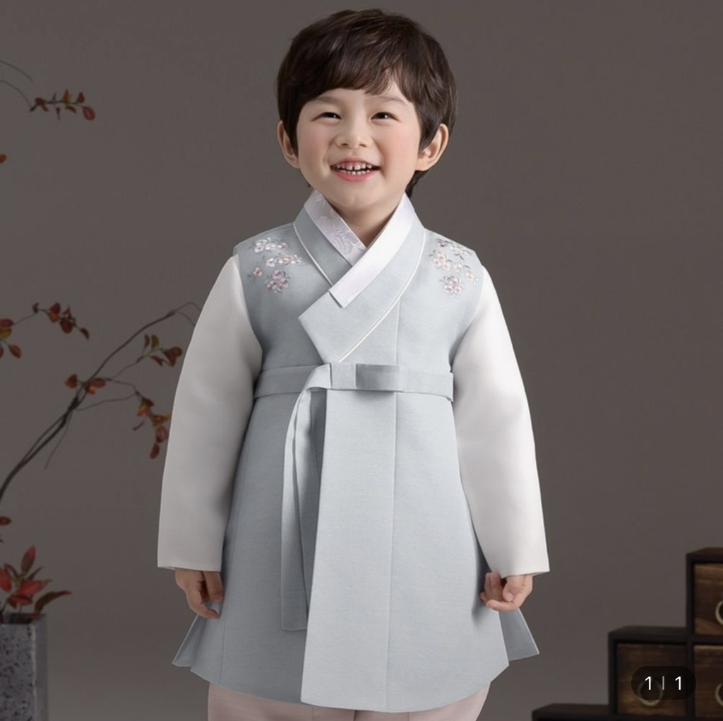 H12 Bộ Hanbok bé trai 12y