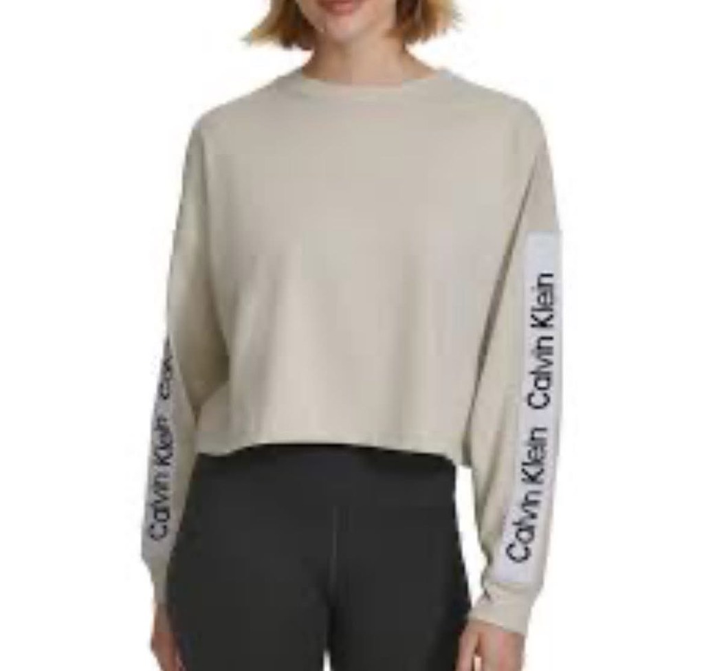 A119 Áo nỉ croptop ck